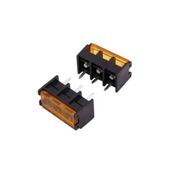 Barrier Terminal Block 3 Pin with Cover 300V/25A 9.5mm Pitch