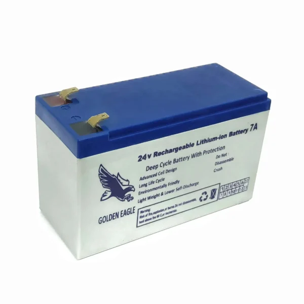 Rechargeable Li-ion Battery 24V 7A with BMS Replacement For Acid Battery