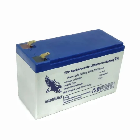 Rechargeable Li-ion Battery 12V 9A with BMS Replacement For Acid Battery