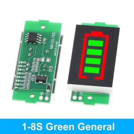 Battery Level Indicator Module 1S-8S (Green General)