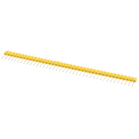 Pin Headers Male 2.54mm : 40-Pin, Straight, Yellow, 11mm
