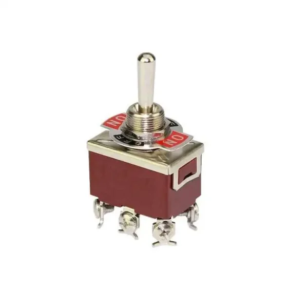 (ON/OFF/ON) Toggle Switch 6 Pins 250VAC 6A