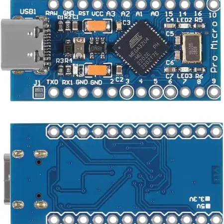 Arduino Pro Micro ATmega32U4-MU 5V/16MHz Module with Type-C USB