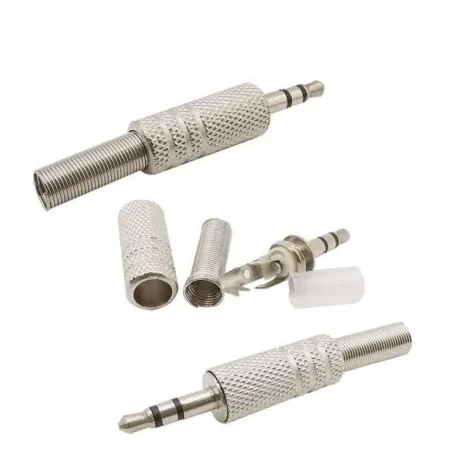 Audio Plug Male AUX 3.5mm 3-Pole TRS (Metal)