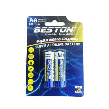 BESTON Alkaline Battery AA 1.5V (2 Pcs)