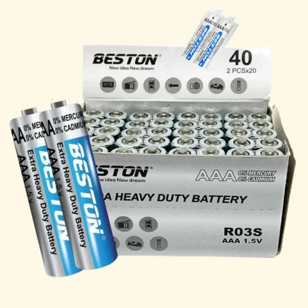 BESTON Battery AAA R03S 1.5V (2 Pcs)