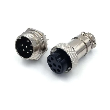 Chassis Connector (Male-Female) GX16-7 pins