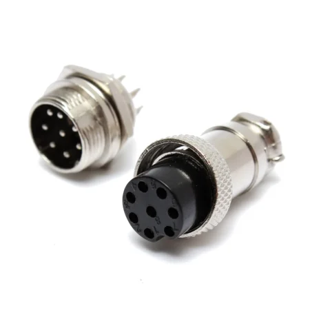 Chassis Connector (Male-Female) GX16-8 pins
