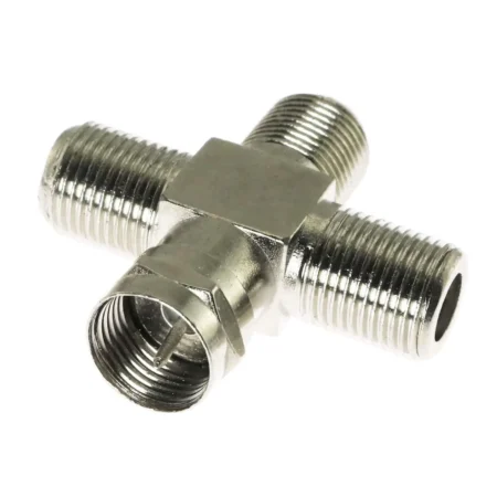 Coaxial Connector Adapter 1 Way Male to 3 Way Female