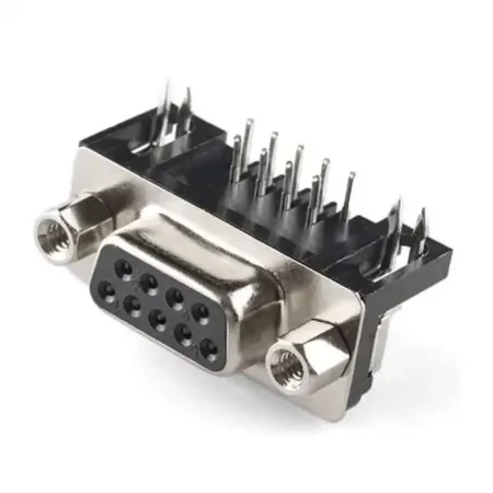 D-Type Connector Female Right Angle for PCB (9 pins)