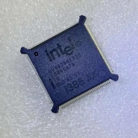 Intel QU80386EX25 Microprocessor, 32-Bit, 25MHz, CMOS, PQFP132