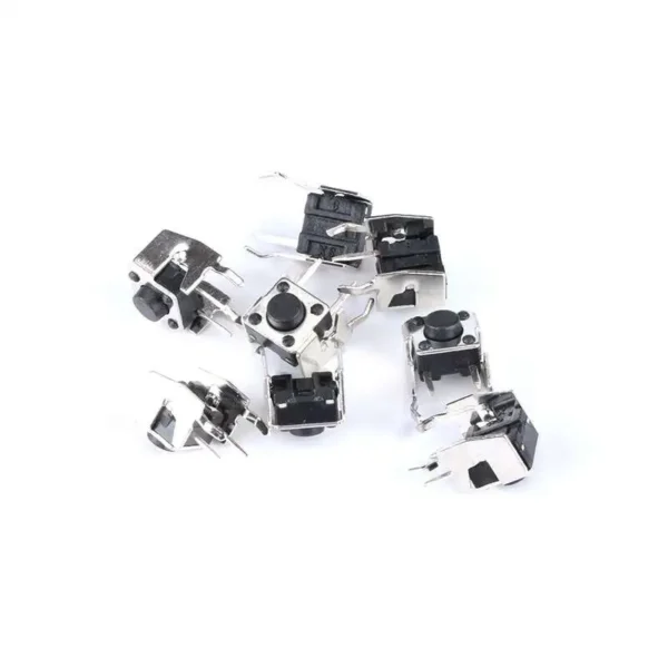 Momentary Tactile Push Button Switch 6x6x5mm Right Angle With Stent