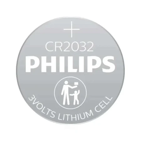 PHILIPS Coin Cell Battery CR2032 3V Lithium