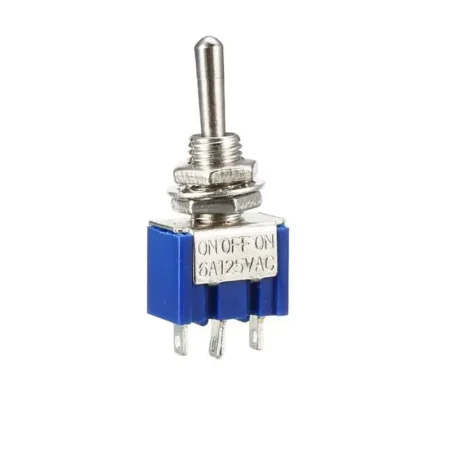 Toggle Switch 3 pin ON-OFF-ON (6A-125VAC)