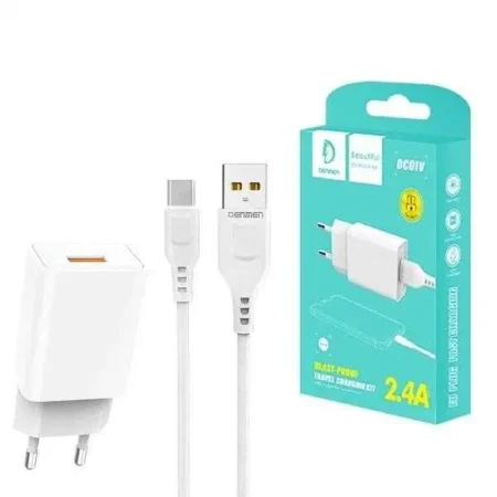 VDENMENV Charger Adapter 5V 2.4A with Micro USB Cable