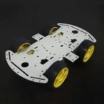Aluminum Mobile Robot Plateform 4WD (with 4 DC Geared Motor & 4 Plastic Wheel)