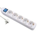 PluGuard Multisocket 5 Outlet 16 Amp (White)