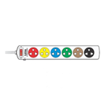 LiOA Common Expansion Outlet with Switch – 6 Outlets – 2200W (220VAC)/10A – 6SNW3.2.10