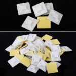 White Nylon Cable Tie Base Holder Mount 30x30mm (10Pcs)