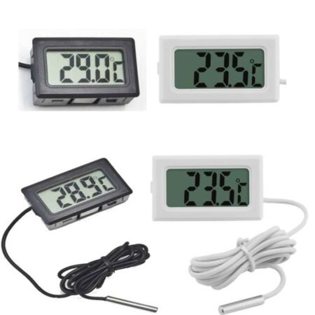 Digital Thermometer Sensor LCD Display-Waterproof Probe (Not Including Batteries)