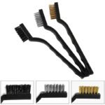3PCS Wire Brush Set (Copper Brush , Steel Brush , Nylon Brush)