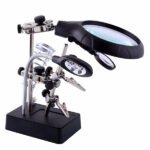 Multifunctional LED Helping Third Hand Magnifying PCB & Soldering Iron Stand MG16129-C