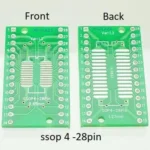 SMD Adapter PCB Board SSOP/SOP TO DIP (SSop28 – 0.65mm)-(SSOP28-1.27MM)