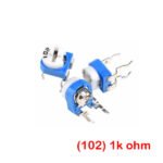 Top Adjust 1K ohm Carbon Trimmer Potentiometer (RM065)