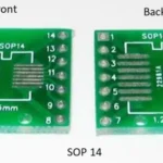 SMD Adapter PCB Board SSOP/SOP TO DIP (SSop14 – 0.65mm)-(SOP14-1.27MM)