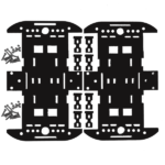 Robot Smart Car 4WD – Chassis (Without Motor and Wheel)