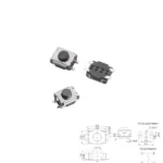 SMD PushButton (4*3*2mm) Tactile Tact Micro Switch Momentary 4Pin