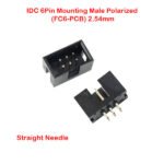 IDC 6Pin Mounting Male Polarized (FC6-PCB) 2.54mm