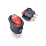 Elliptical Ship type Switch With Lamp 3Pin (KCD1-115)