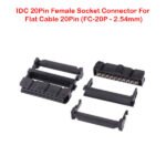 IDC 20Pin Female Socket Connector For Flat Cable 20Pin (FC-20P – 2.54mm)