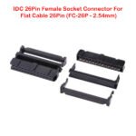 IDC 26Pin Female Socket Connector For Flat Cable 26Pin (FC-26P – 2.54mm)