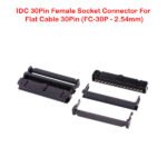 IDC 30Pin Female Socket Connector For Flat Cable 30Pin (FC-30P – 2.54mm)