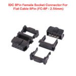 IDC 8Pin Female Socket Connector For Flat Cable 8Pin (FC-8P – 2.54mm)