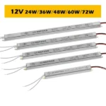 Slim LED Power Supply 220VAC to 12VDC (5A – 60W)