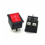AC Switch ON/OFF 4Pin With Light (KCD4) Red