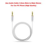 Aux Audio Cable 3.5mm Male to Male Stereo For Car PC Phone (High Quality)