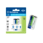 Battery 9V Westinghouse (Ni-MH) Rechargeable 200mah