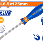 Screwdriver (-) (SL6.5x125mm) Plastic Hand WADFOW – WSD3265