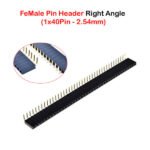 Single FeMale Pin Header Right Angle (1x40Pin – 2.54mm)