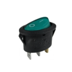 Elliptical Ship type Switch With Lamp Green 3Pin (KCD1-115)