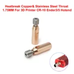 Heatbreak Copper& Stainless Steel Throat 1.75MM For 3D Printer CR-10 Ender3/5 Hotend