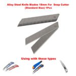 Alloy Steel Knife Blades 18mm For Snap Cutter (Standard Size) 1Pcs سلاح قطر