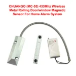 Wireless Magnetic Metal Door Sensor 433Mhz CHUANGO (MC-55) For Home Alarm System
