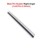 Single Male Pin Header Right Angle (1×40 Pin-2.54mm)