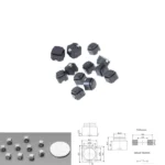 Silent SMD Tact Switch PushButton (6*6*5mm) Silicone