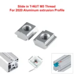 Slide in T-NUT M5 Thread For 2020 Aluminum extrusion Profile